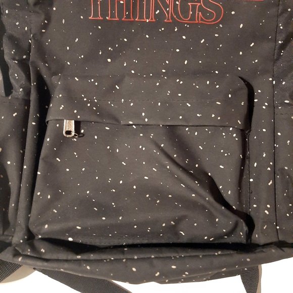 Stranger Things Backpack Loungefly Black Red Logo Stars Official Netflix Merch - Picture 4 of 6